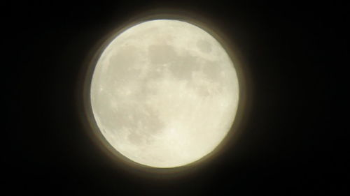 Scenic view of moon against sky at night