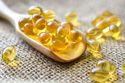 High angle view of vegetables on table