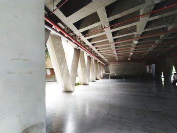 Empty corridor of building