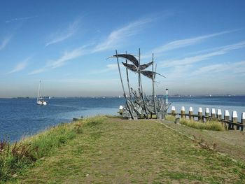 Scenic view of sea against sky