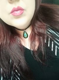 Close-up portrait of a young woman