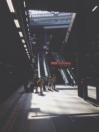 People on berlin hauptbahnhof railroad station platform