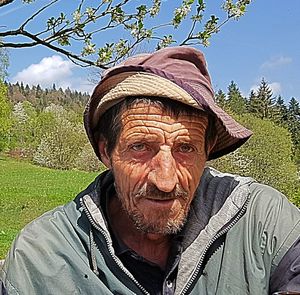 Portrait of man wearing hat