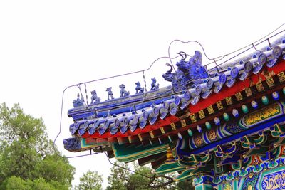 Low angle view of temple