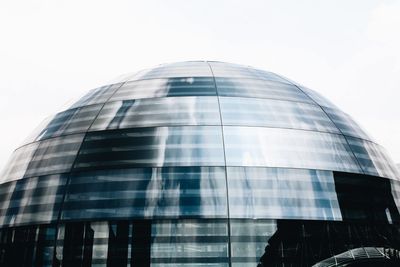 Low angle view of modern building against sky