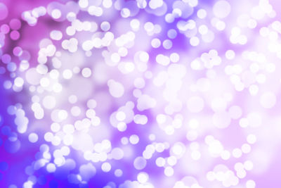 Defocused image of illuminated lights