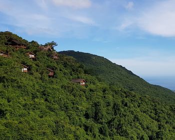 Scenic view of land against sky