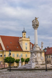 Osijek,  croatia town square, buildings, statue and ornaments