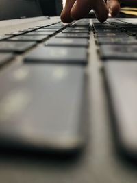 Close-up of person using mobile phone