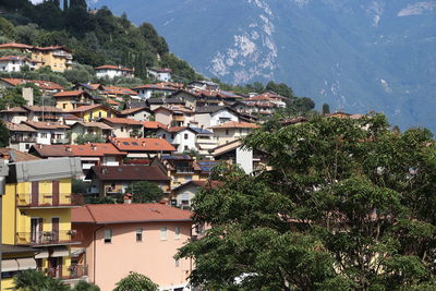 View of buildings in town