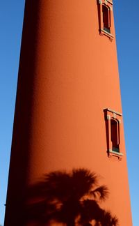 Low angle view of built structure against clear sky