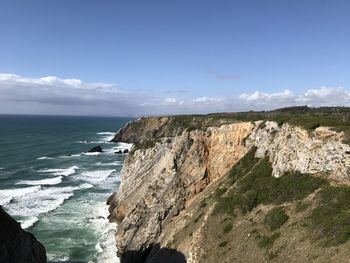 Scenic view of sea against sky