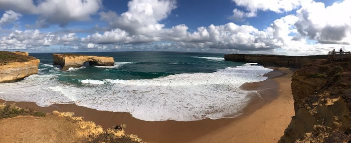 Panoramic view of sea against sky