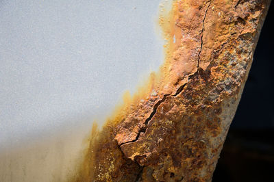 Close-up of rusty wall