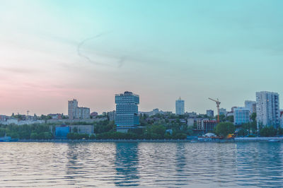 View of city at waterfront