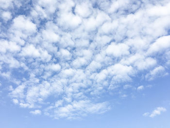 Low angle view of clouds in sky