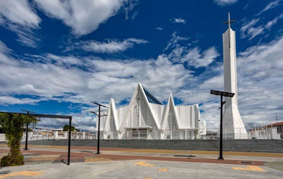 Low angle view of building against sky