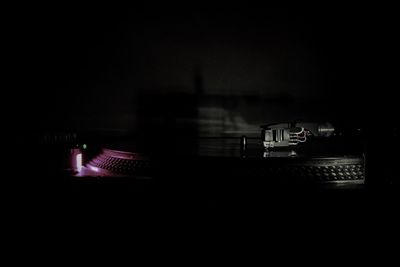 View of illuminated city at night