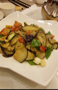 Close-up of salad in plate