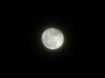 Low angle view of moon at night