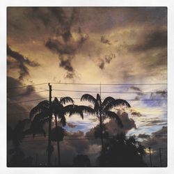 Low angle view of cloudy sky