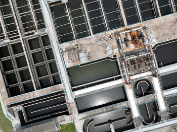 High angle view of building