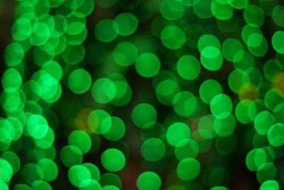 Defocused image of illuminated lights