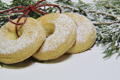 Close-up of christmas cookies