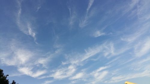 Low angle view of cloudy sky