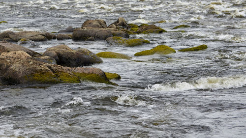 Rocks in sea
