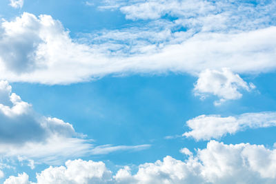 Low angle view of clouds in sky