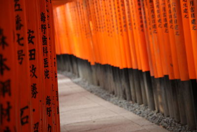 Close-up of temple