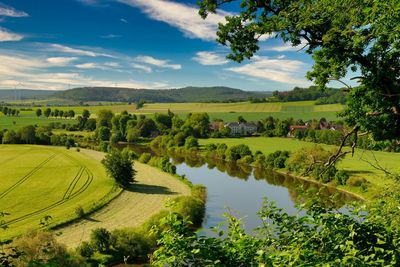 Scenic view of landscape against sky