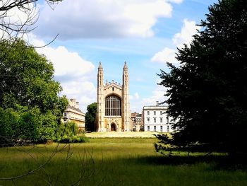 View of church against cloudy sky