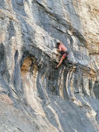 Man standing on rock