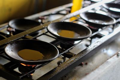 Close-up of cooking pan