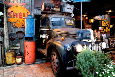 Cars on street in city