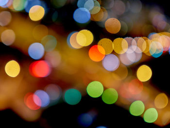 Defocused image of lights