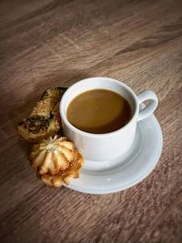 Close-up of coffee on table