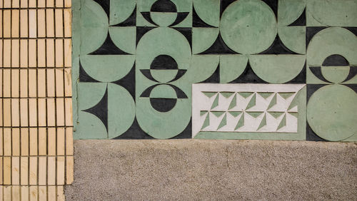 Detail shot of patterned wall