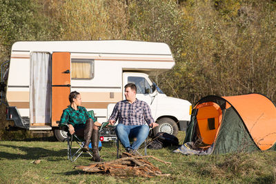 Couple relaxing