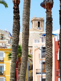 View of town against sky