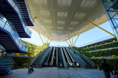 Low angle view of modern building