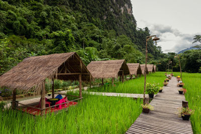 Beautiful small village in vang vieng