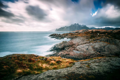 Scenic view of sea against sky