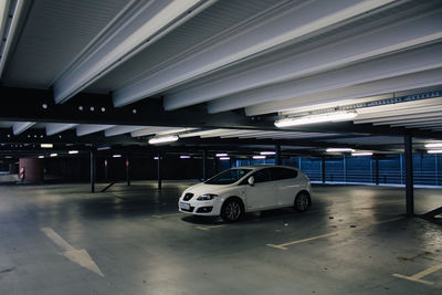 Cars parked in parking lot