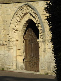 Entrance of historic building