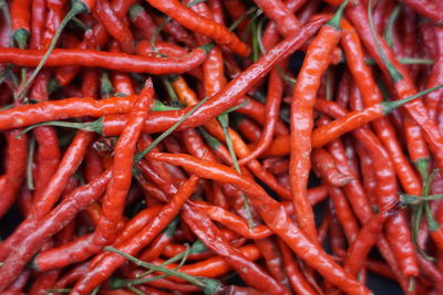 Full frame shot of red chili peppers