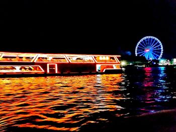 Ferris wheel at night