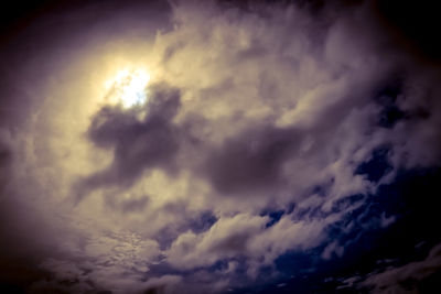 Low angle view of clouds in sky